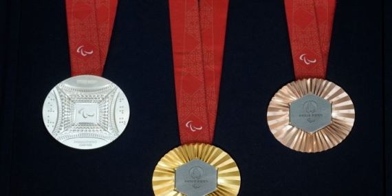 Medals for the Paris Olympics are embedded with Eiffel Tower pieces – National