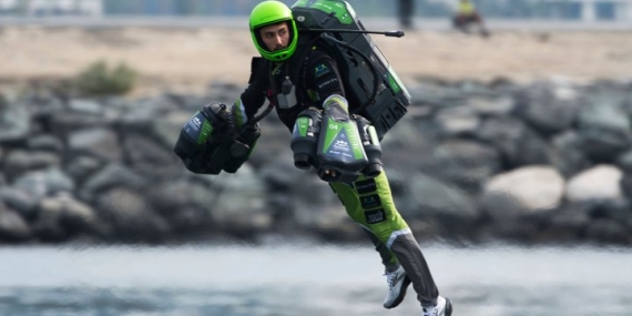 Ready, set, fly? First-ever jet suit race held in Dubai – National