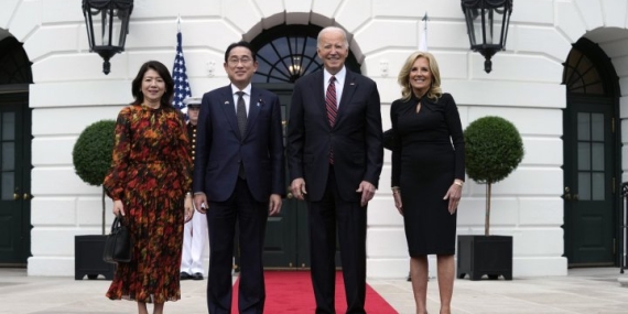 Biden welcomes Kishida to Washington as U.S., Japan navigate rare spat – National