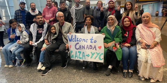 Calgary family welcomes refugees from Gaza at considerable expense