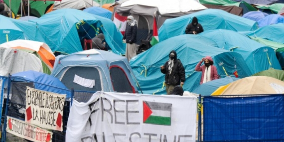 Pro-Palestinian encampment enters 5th day at McGill with court ruling expected