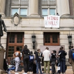 Columbia student protesters face expulsion after taking over campus building – National