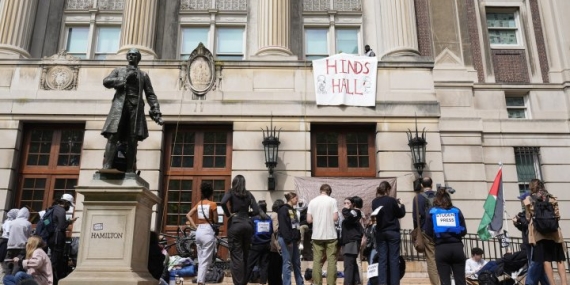 Columbia student protesters face expulsion after taking over campus building – National