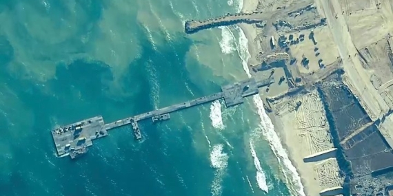 U.S. says pier used for Gaza aid deliveries needs ‘over a week’ of repairs – National