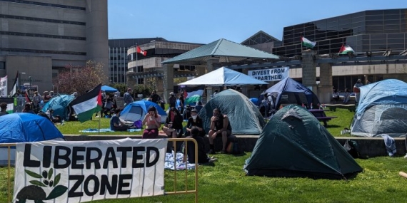 12-hour encampment at Western U draws more than 100 pro-Palestinian demonstrators – London