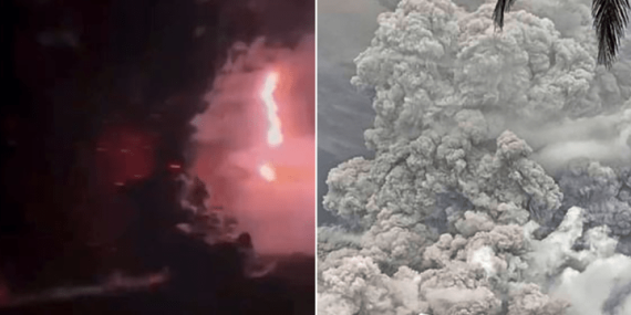 Volcano eruption spurs lightning, spectacular Mordor-like sky in Indonesia – National