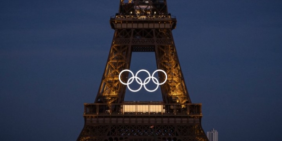Olympic rings mounted to Eiffel Tower, marking 50 days until Paris games – National