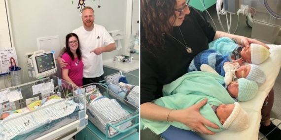 Rare, naturally conceived quadruplets born in Scotland – National