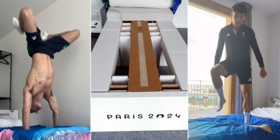 Athletes test out ‘anti-sex’ cardboard beds for the 2024 Paris Olympics – National