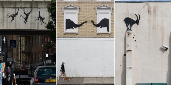 Banksy unveils 3rd animal artwork in 3 days in London – National