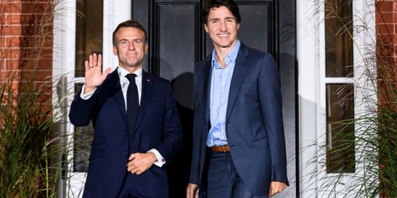 Trudeau meets Macron as French leader visits Canada – National