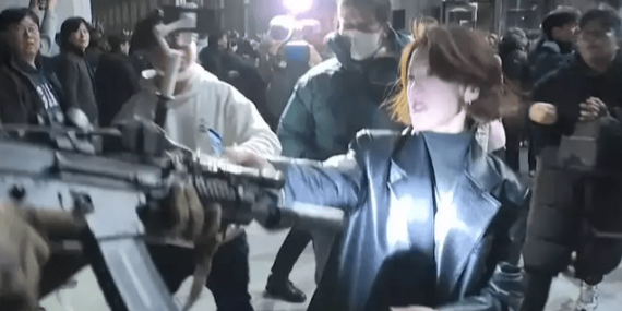 South Korean woman who grabbed soldier’s gun explains why she did it – National
