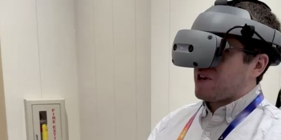 I tried Sony’s Xyn 3D headset prototype with a unique mixed reality feature, and it’s a blast to build worlds in it